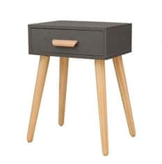 EcoToys Moderní noční stolek - hnědý | 46 cm x 36 cm