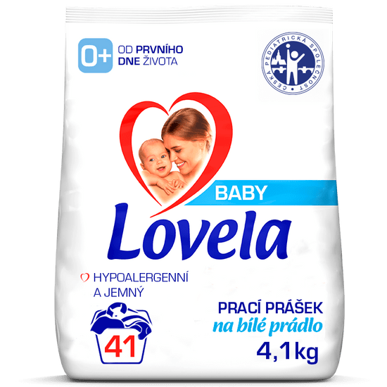 Lovela Baby prášek na praní na bílé prádlo 4,1 kg / 41 pracích dávek