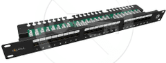 Solarix SX24L-5E-UTP-BK-N - 24 x RJ45 CAT5E UTP