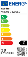 Ecolite Ecolite LED sv. 38W, 2660lm, CCT, 3000-6500K,IP20 WR001-38W/LED