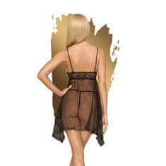 Penthouse Penthouse Naughty Doll (Black), svůdná košilka S/M