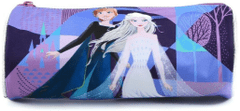 CurePink Školní penál na psací potřeby Disney|Frozen|Ledové království: Anna & Elsa (22 x 8 x 8 cm)