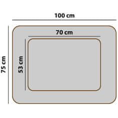 EDANTI Pelíšek Pro Psy Velké L Rozebíratelné, Polštář Pro Kočky, Koš, Matrace, Pohovka, Béžová, Černé Lemování 100X75 Cm Ortopedické