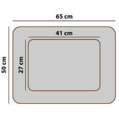 EDANTI Pelíšek Pro Psy S Rozebíratelné, Polštář Pro Kočky, Koš, Matrace, Pohovka, Hnědá, Černé Lemování 65X50 Cm Ortopedické