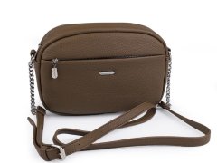 Kraftika 1ks béžová tmavá kabelka crossbody 24x17 cm, ledvinky