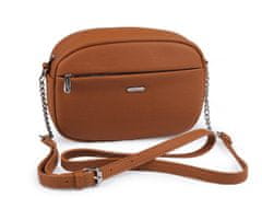 Kraftika 1ks hnědá koňak kabelka crossbody 24x17 cm, ledvinky