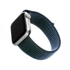 FIXED Nylonový řemínek FIXED Nylon Strap pro Apple Watch 42/44/45/46/49mm, temně modrý