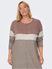 Only Carmakoma Dámské šaty CARLAURA Regular Fit 15183362 Rose Brown (Velikost 5XL/6XL)