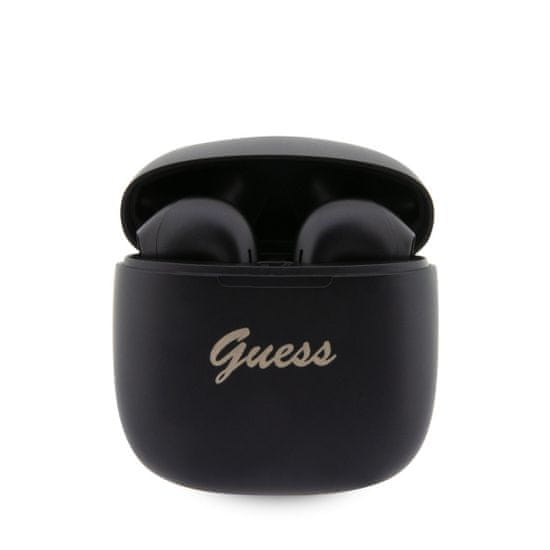 Guess Bezdrátová sluchátka True Wireless Script Logo BT5.3 6H Stereo černá