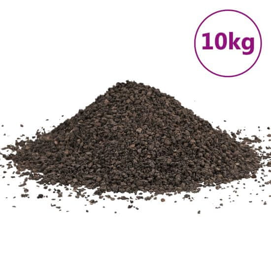 Vidaxl Čedičový štěrk 10 kg černý 1–3 mm