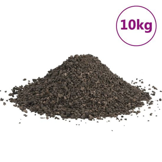 Vidaxl Čedičový štěrk 10 kg černý 3–5 mm