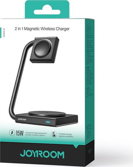 JOYROOM WQN05 15W 12 in 1 Foldable Magnetic Wireless Charger Black