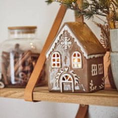 IB Laursen keramický svícen, domeček Stillenat Gingerbread