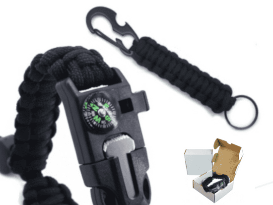 KPZ Outdoor Dárková sada Paracord survival, vč. dárkové krabičky