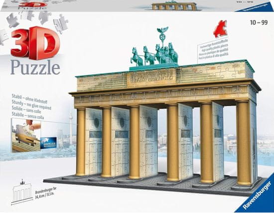 Ravensburger 3D puzzle Braniborská brána, Berlín 324 dílků