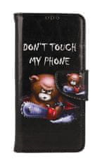 TopQ Pouzdro Xiaomi Redmi Note 12S knížkové Don't Touch méďa 112672