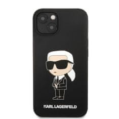 Karl Lagerfeld  Liquid Silicone Ikonik NFT Zadní Kryt pro iPhone 13 Black