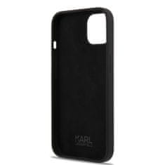 Karl Lagerfeld  Liquid Silicone Ikonik NFT Zadní Kryt pro iPhone 13 Black