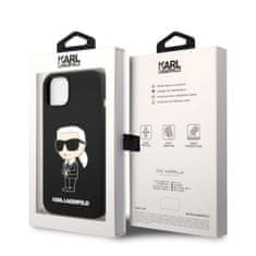 Karl Lagerfeld  Liquid Silicone Ikonik NFT Zadní Kryt pro iPhone 13 Black