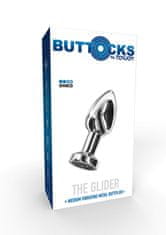 Toyjoy ToyJoy The Glider Buttplug (Medium), železný anální kolík s vibrací