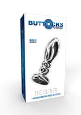 Toyjoy ToyJoy The Slider Buttplug (Medium), železný anální kolík s vibrací