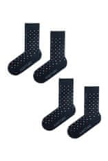 Avantgard Set Ponožky 2 páry 778-05016 Modrá s puntíkem 39/42