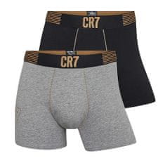 Fan-shop 2pack pánské boxerky CR7 black-grey Velikost: XL