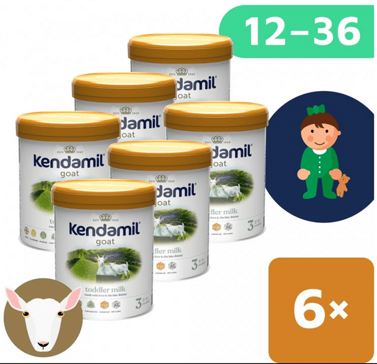 Kendamil KENDAMIL KOZÍ 3 DHA+ 6X800 G