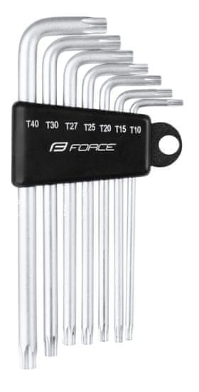 Force sada 7 torx klíčů PROFI T10-40, v držáku