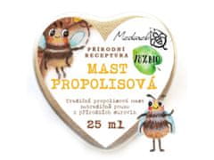 Medarek Propolisová mast, srdíčko Obal: Stříbrné 25ml