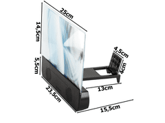 INTEREST Luxusní Zvětšovač obrazovky mobilního telefonu přes Bluetooth..