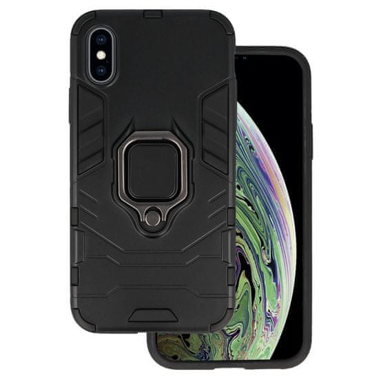 MobilPouzdra.cz Kryt odolný Ring Armor pro Apple iPhone X/XS , barva černá