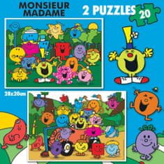 Educa Puzzle Monsieur Madame 2x20 dílků