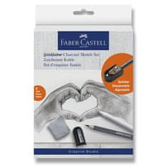 Faber-Castell Umělecká sada Faber-Castell Goldfaber Charcoal Sketch set sada 8 kusů