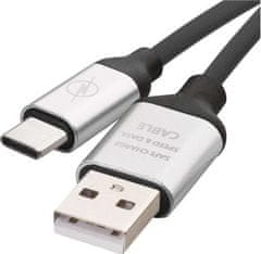 Emos Nabíjecí a datový kabel USB-A 2.0 / USB-C 2.0, 1 m, černý