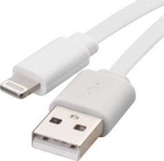 Emos Nabíjecí a datový kabel USB-A 2.0 / Lightning MFi, 1 m, bílý