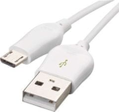 Emos Rychlonabíjecí a datový kabel USB-A 2.0 / micro USB-B 2.0, Quick Charge, 1 m, bílý