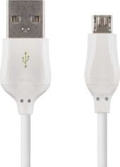 Emos Rychlonabíjecí a datový kabel USB-A 2.0 / micro USB-B 2.0, Quick Charge, 1 m, bílý