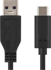 Emos Rychlonabíjecí a datový kabel USB-A 3.0 / USB-C 3.1, Quick Charge, 1 m, černý