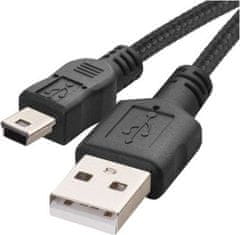 Emos Nabíjecí a datový kabel USB-A 2.0 / mini USB-B 2.0, 2 m, černý