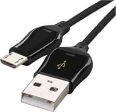 Emos Rychlonabíjecí a datový kabel USB-A 2.0 / micro USB-B 2.0, Quick Charge, 1 m, černý