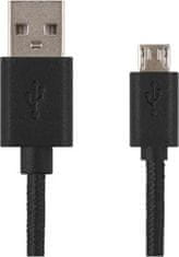 Emos Nabíjecí a datový kabel USB-A 2.0 / micro USB-B 2.0, 2 m, černý