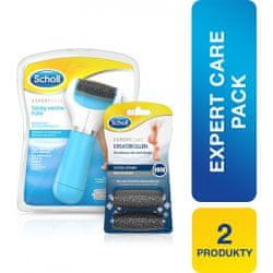 Scholl Scholl Expert Care s extra drsnou hlavicí + 2 náhradní hlavice ultra hrubé