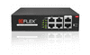 Switch POE 4+2 4xPOE 2x Uplink 10/100Mbps 65W PoE+ pro POE kamery