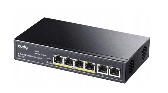 Cudy SWITCH PoE 4x POE 2x UPLINK FS1006P CUDY 60W PoE+ 6port 10/100Mbps