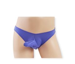 Temptly Sexy průhledné kalhotky se sloním nosem chippendale modrý