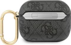 Guess 4G Script PC/PU Pouzdro pro Airpods Pro Grey