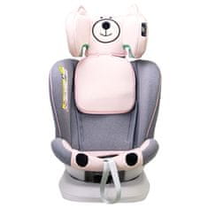 BUF BOOF Autosedačka TWT Plus iSIZE PinkBear s otočným Isofixem o 360 stupňů od 0 do 36 kg 40-150 CM