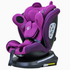 BUF BOOF Autosedačka TWT Plus iSIZE PurpleBear s otočným Isofixem o 360 stupňů od 0 do 36 kg 40-150 CM