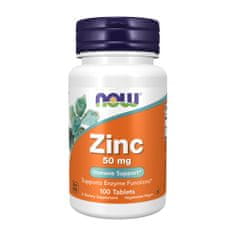 NOW Foods Doplňky stravy NOW Foods Zinc Cynk 50 Mg glukonát zinečnatý (100 tablet) 4150